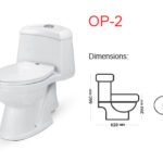 Master sanitary ware one piece commode OP-2
