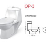 Master sanitary ware one piece commode OP-3