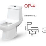 Master sanitary ware one piece commode OP-4