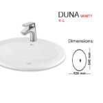 Master sanitary ware Duna vanity top bowl V-1