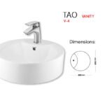 Master sanitary ware Tao vanity top bowl V-4