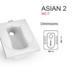 Master sanitary ware WC Orissa Asian-2 toilet seat WC-7