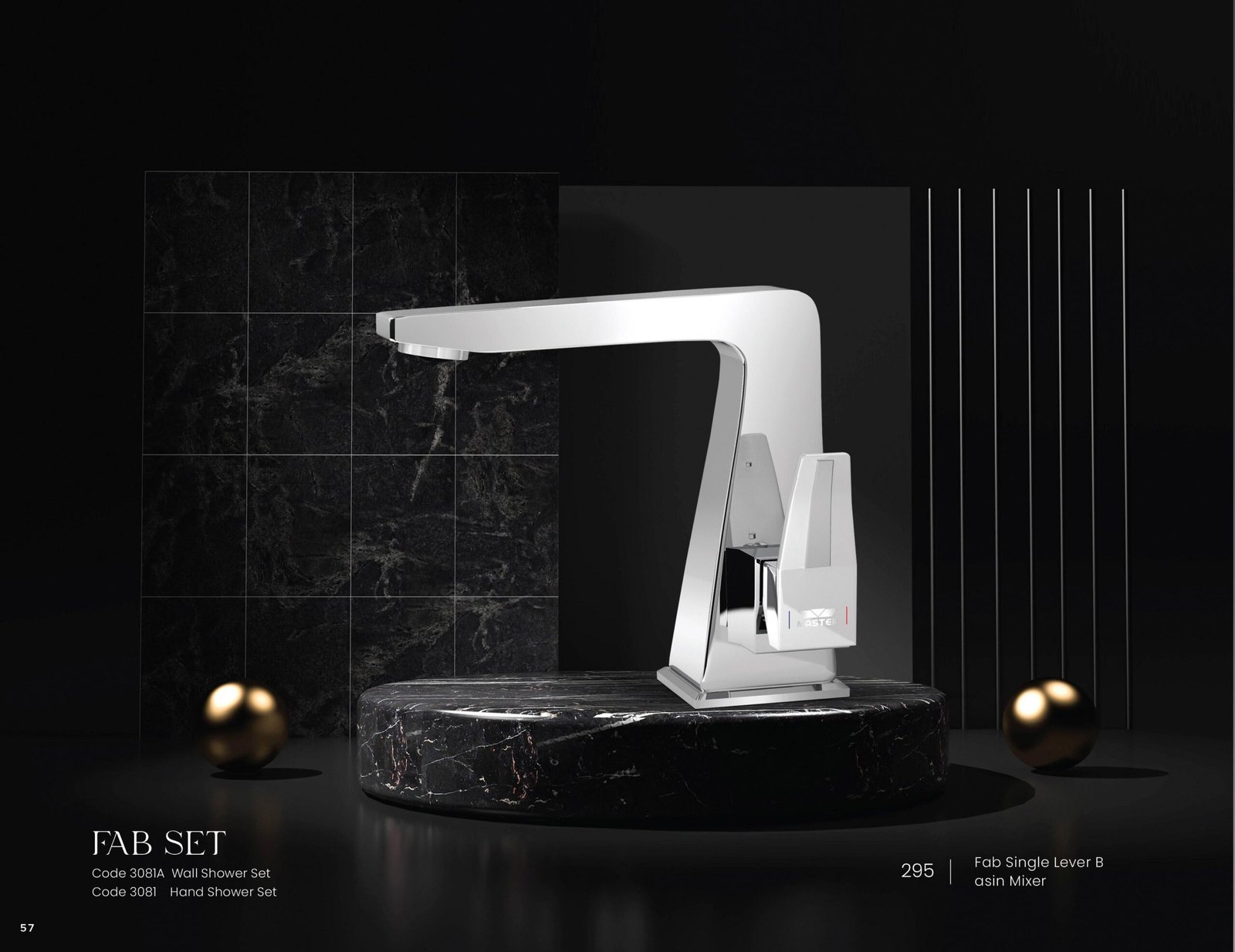 fab bath set basin mixer master sanitary ware gold series