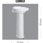 Saga Corner Washbasin