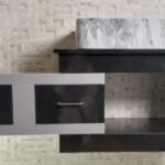 Max Vanity in Gray and Black color for a luxury bathroom